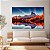 Quadro Decorativo Canvas Montanhas e Pinheiros Espelhados em Lago Cristalino Horizontal - Imagem 4
