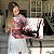 Quadro Decorativo Canvas Barcos na Beira Lago com Árvores Rosé Horizontal - Imagem 6