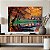 Quadro Decorativo Canvas Floresta Barco no Lago da Floresta Outono Horizontal - Imagem 5