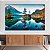 Quadro Decorativo Canvas Paisagem Nordica Lago Cristalino Horizontal - Imagem 2