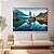 Quadro Decorativo Canvas Paisagem Nordica Lago Cristalino Horizontal - Imagem 3