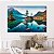 Quadro Decorativo Canvas Paisagem Nordica Lago Cristalino Horizontal - Imagem 4