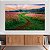Quadro Decorativo Canvas Caminho no Campo De Flores Céu Azul Horizontal - Imagem 2