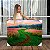 Quadro Decorativo Canvas Caminho no Campo De Flores Céu Azul Horizontal - Imagem 1