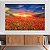 Quadro Decorativo Canvas Campo De Tulipas Vermelhas ao Pôr do Sol Horizontal - Imagem 2
