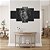 Quadros Decorativos  Tigre Preto e Branco 115x60cm - Imagem 2