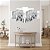 Quadros Decorativos Floral Campo de Copo de Leite Preto e Branco 115x60cm - Imagem 2