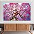 Quadro Decorativo Canvas Flores Ipê Rosa Florido Horizontal - Imagem 2