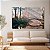 Quadro Decorativo Canvas Ponte Do Bosque Rio Lago Árvores Horizontal - Imagem 3