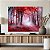 Quadro Decorativo Canvas Bosque Árvores com Folhas Vermelhas Horizontal - Imagem 5