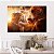 Quadro Decorativo Canvas Abstrato Índia e Urso Horizontal - Imagem 4