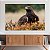 Quadro Decorativo Canvas Águia Real No Campo Horizontal - Imagem 2