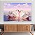 Quadro Decorativo Canvas Romântico Casal de Cisne Branco em Lago Horizontal - Imagem 4