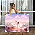 Quadro Decorativo Canvas Romântico Casal de Cisne Branco em Lago Horizontal - Imagem 1