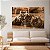 Quadro Decorativo Canvas Animais Selvagens Família De Tigre No Rio Nadando Horizontal - Imagem 4