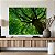 Quadro Decorativo Canvas Copa de Árvore Com Folhas Verdes Floresta Horizontal - Imagem 5