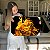 Quadro Decorativo Canvas Beleza Feminina Mulher Dourada com Cabelos ao Vento Horizontal - Imagem 6