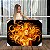 Quadro Decorativo Canvas Beleza Feminina Mulher e Cabelos Dourados Gold Horizontal - Imagem 1