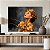 Quadro Decorativo Canvas Mulher Dourada com Flores Woman Gold Horizontal - Imagem 5