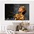 Quadro Decorativo Canvas Mulher Dourada com Flores Woman Gold Horizontal - Imagem 4