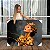 Quadro Decorativo Canvas Mulher Dourada com Flores Woman Gold Horizontal - Imagem 1