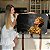 Quadro Decorativo Canvas Mulher Dourada com Flores Woman Gold Horizontal - Imagem 7