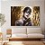 Quadro Decorativo Canvas Mulher Woman Black Gold Beleza Feminina Horizontal - Imagem 2