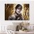 Quadro Decorativo Canvas Mulher Woman Black Gold Beleza Feminina Horizontal - Imagem 4