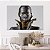 Quadro Decorativo Canvas Mulher com Joias Douradas e Maquiagem Black Gold Horizontal - Imagem 2