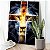 Quadro Decorativo Canvas Religioso Arte Asbstrata Face do Leão de Judá em Cruz Horizontal - Imagem 4