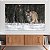 Quadro Decorativo Canvas Animais Selvagens Puma Cinza Caminhando na Neve Floresta Horizontal - Imagem 2