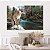Quadro Decorativo Canvas Animais Puma sob Pedra na Logoa Horizontal - Imagem 3
