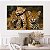 Quadro Decorativo Canvas Família De Onças Pintadas na Selva Horizontal - Imagem 4