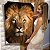 Quadro Decorativo Canvas Animal Silvestre Leão de Judá Rei Colorido Vertical - Imagem 6
