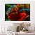 Quadro Decorativo Canvas Animal Camaleão Colorido Floresta Horizontal - Imagem 4