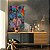 Quadro Decorativo Canvas Arte Abstrata Penas Coloridas Variadas Vertical - Imagem 4