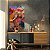 Quadro Decorativo Canvas Elefante Face Colorido Vertical - Imagem 3