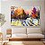 Quadro Decorativo Canvas Pintura Abstrata Árvore Pinheiro Colorido Horizontal - Imagem 4