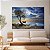 Quadro Decorativo Canvas Paisagem com Barco ao Luar no Rio Horizontal - Imagem 2