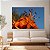 Quadro Decorativo Canvas Floral Lírio Laranja Horizontal - Imagem 3
