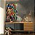 Quadro Decorativo Canvas India Colorida Abstrata Vertical - Imagem 2