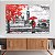 Quadros Decorativos Canvas Londres Casal Na Chuva Big Ben Horizontal - Imagem 2