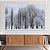 Quadros Decorativos Canvas Floresta Árvores Congelada na Neve Horizontal - Imagem 2