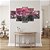 Quadros Decorativos Mosaico 5 peças Floral Sakura Flor de Cerejeira Rosa 115x60cm - Imagem 1