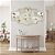 Quadros Decorativos Mosaico 5 peças Floral Artístico Margaridas Brancas 115x60cm - Imagem 2