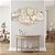 Quadros Decorativos Mosaico 5 peças Arte Fantasia Floral Veado com Chifre Dourado 115x60cm - Imagem 2