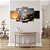 Quadros Decorativos Mosaico 5 peças Animais Selvagens Casal de Tigres Brancos 115x60cm - Imagem 2