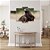 Quadros Decorativos Mosaico 5 peças Águia Real Campo 115x60cm - Imagem 2