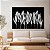 Quadro Decorativo Canvas Floral Pétalas Preto e Branco Horizontal - Imagem 3
