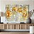 Quadro Decorativo Canvas Flores Douradas Horizontal - Imagem 2